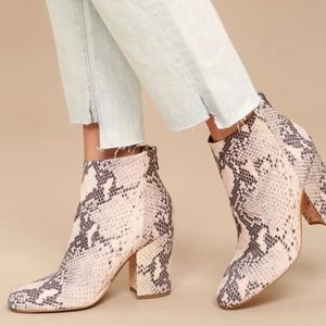 Python ankle boots